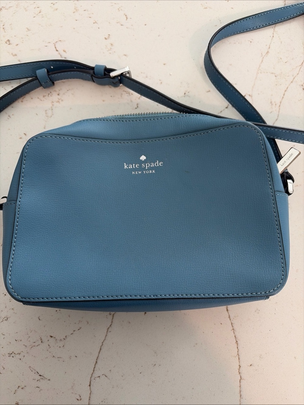 kate spade Teal Blue Leather Crossbody Bag